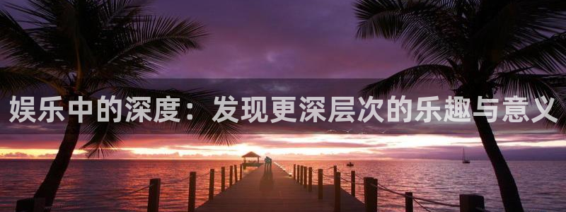 佛山市南海伟德国际1946机电仪器有限公司：娱乐中的深度：发现更深层次的乐趣与意义