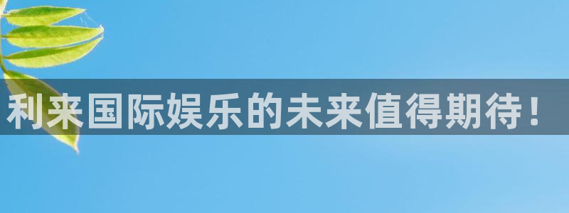 伟德国际1946体育官网入口登录：利来国际娱乐的未来值得期待！